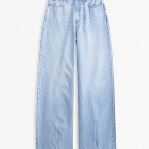 Abercrombie & Fitch Blue Flare Wide Leg Jeans
